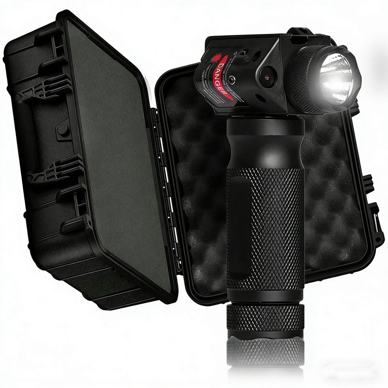Lumigrip Vertical Flashlight Grip – LED Light with Laser