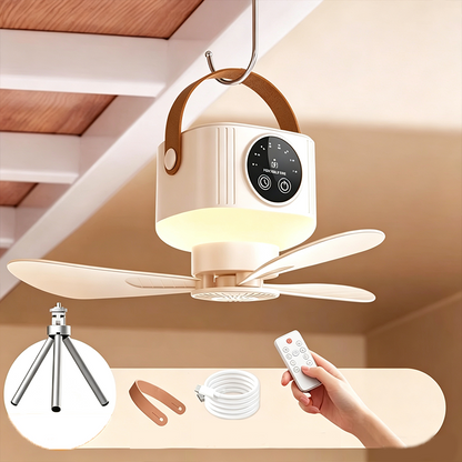 AirVane · Remote-Controlled Hanging Tent Fan