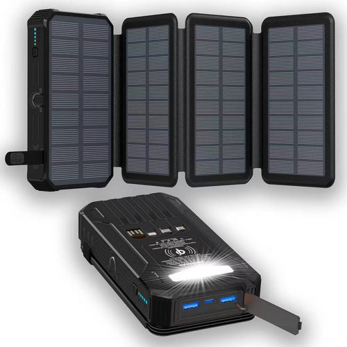 SolarArmor · Quad-Panel 20000mAh Solar Power Bank
