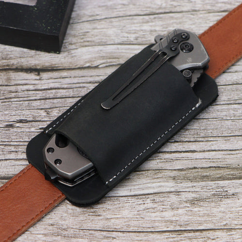 Strider · Heavy-Duty Leather EDC Pocket Knife Sheath