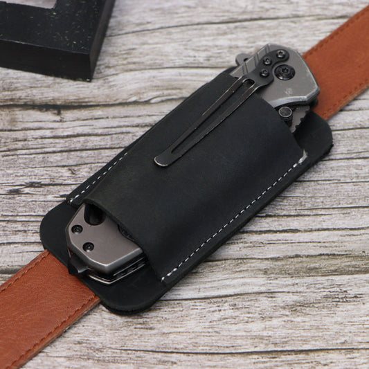 Strider · Heavy-Duty Leather EDC Pocket Knife Sheath