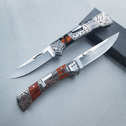 Heritage Bloom · Vintage Engraved Precision Axis Tool