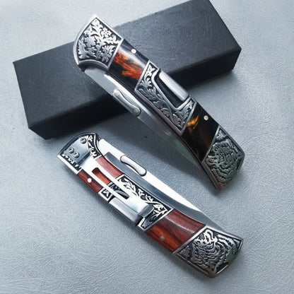 Heritage Bloom · Vintage Engraved Precision Axis Tool