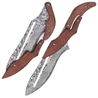 ObsidianMech X-1: Mechanical Damascus EDC Kinetic Folder