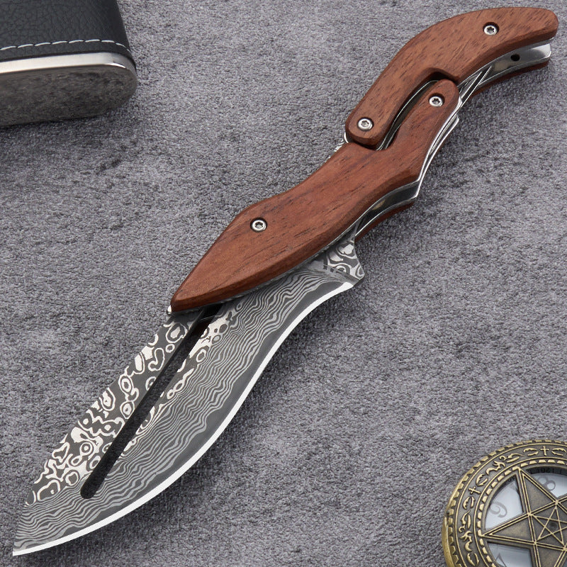 ObsidianMech X-1: Mechanical Damascus EDC Kinetic Folder