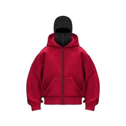 AeroPeak High - Neck Hooded Sweatshirt – Urban Outdoor Warmth - Terozi