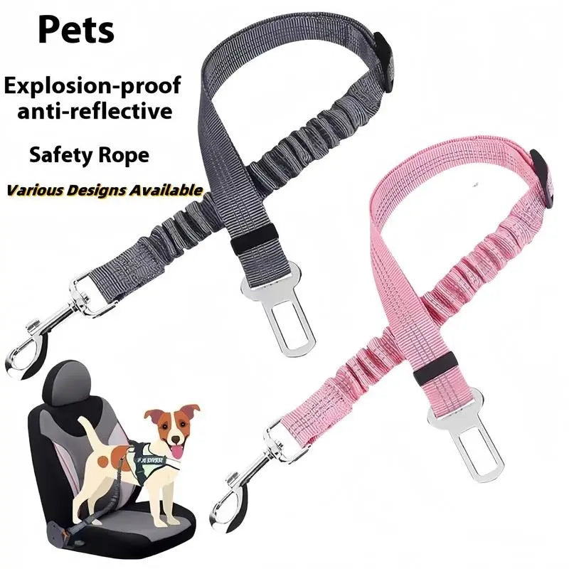 AegisPaws · Elastic Bungee Pet Car Safety Belt