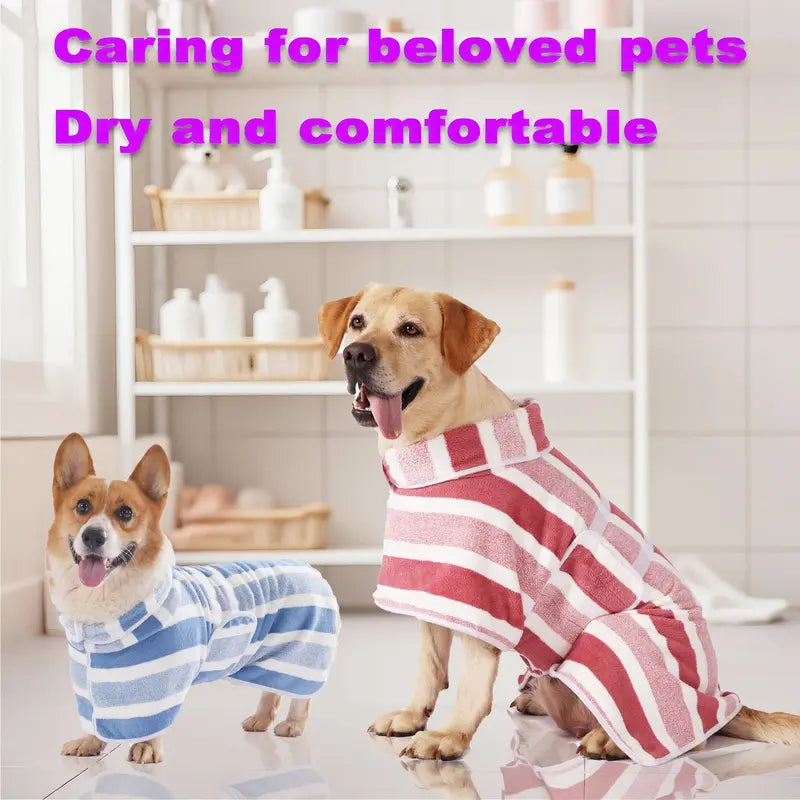 AquaDry · Ultra-Absorbent Pet Bathrobe & Quick-Dry Towel