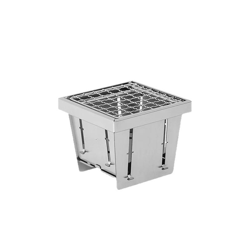 Portable Foldable Pocket Grill – Stainless Steel Outdoor BBQ Rack - Terozi