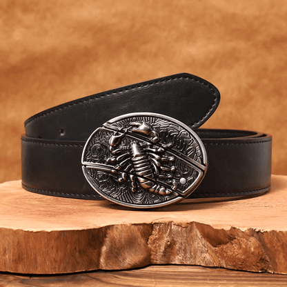 RetroCraft Knife Belt – Classic Leather with Hidden Folding Blade - Terozi