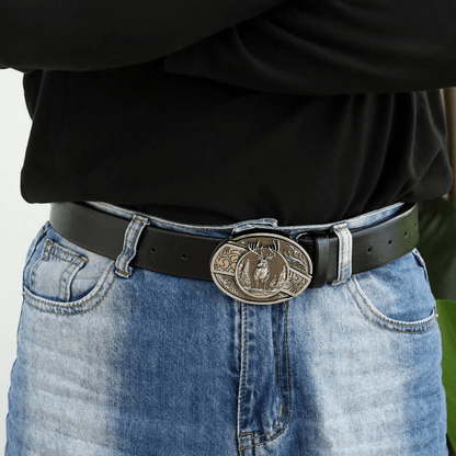 RetroCraft Knife Belt – Classic Leather with Hidden Folding Blade - Terozi