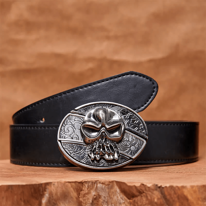 RetroCraft Knife Belt – Classic Leather with Hidden Folding Blade - Terozi