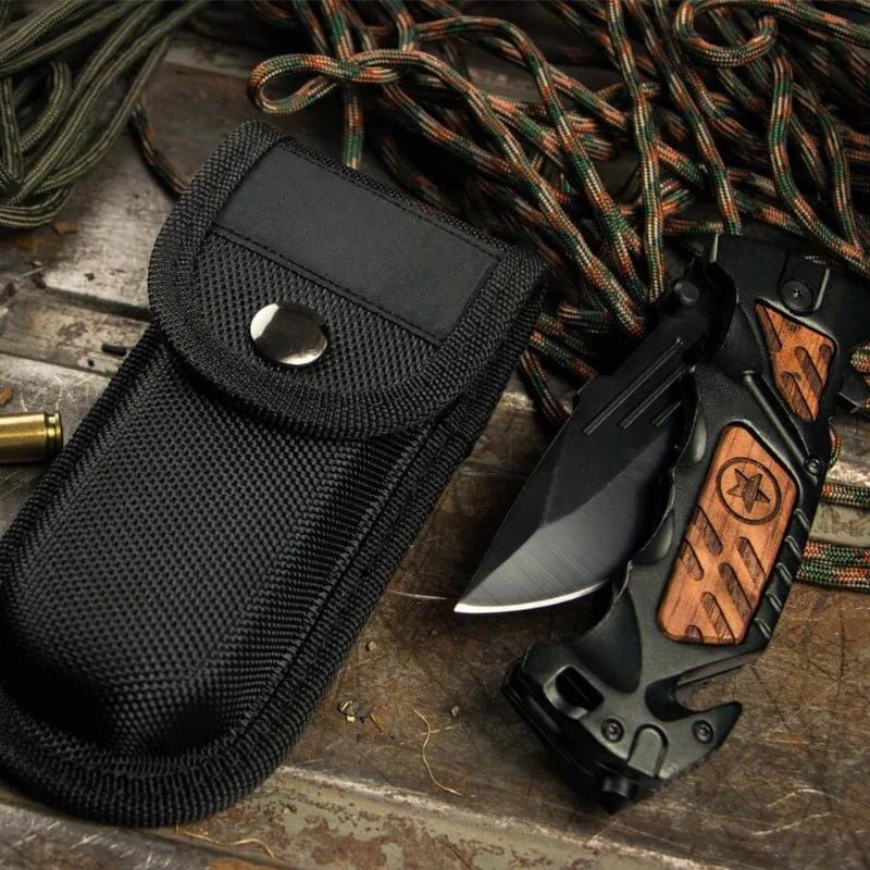 Tactedge Stainless Steel Folding Knife – Outdoor Survival Tool - Terozi